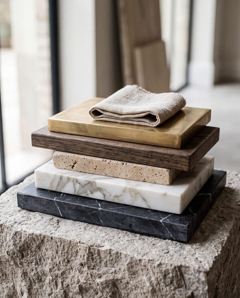 Natural materials, chosen to age beautifully.