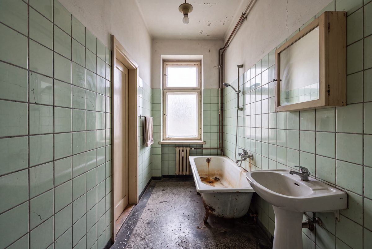 Bathroom, The Kamienica Residence (Before)
