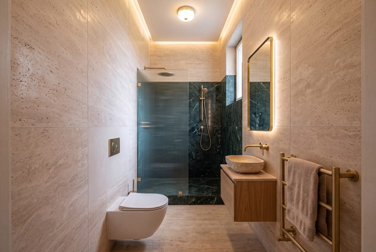 Shower room, Villa Verde Bathrooms (After)